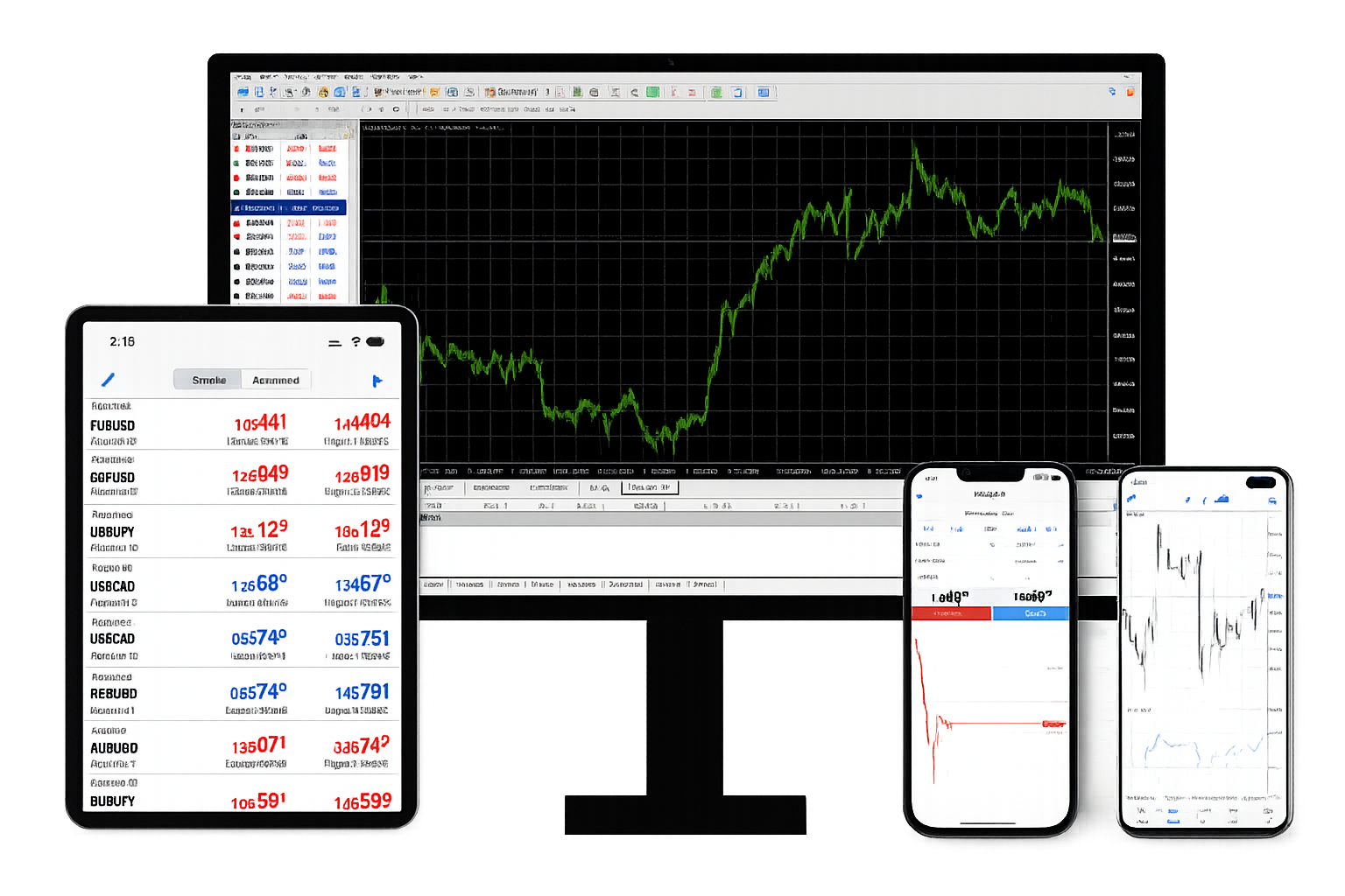 MetaTrader 5 download options for desktop, mobile, and web access